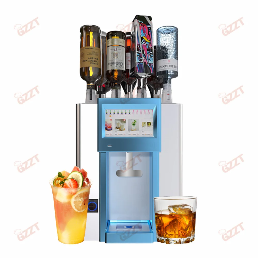 Hotel Bar Equipment Programmable 13 Bottle Seats Automatic Cocktail Dispenser Machine More than 100 kinds of cocktail recipes