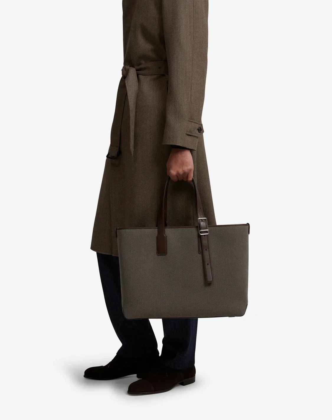 OEM Factory  Canvas and Microfiber Vegan Leather Tote Bag Portable Duffel Weekender Carry on Bag for Travel Sport Casual