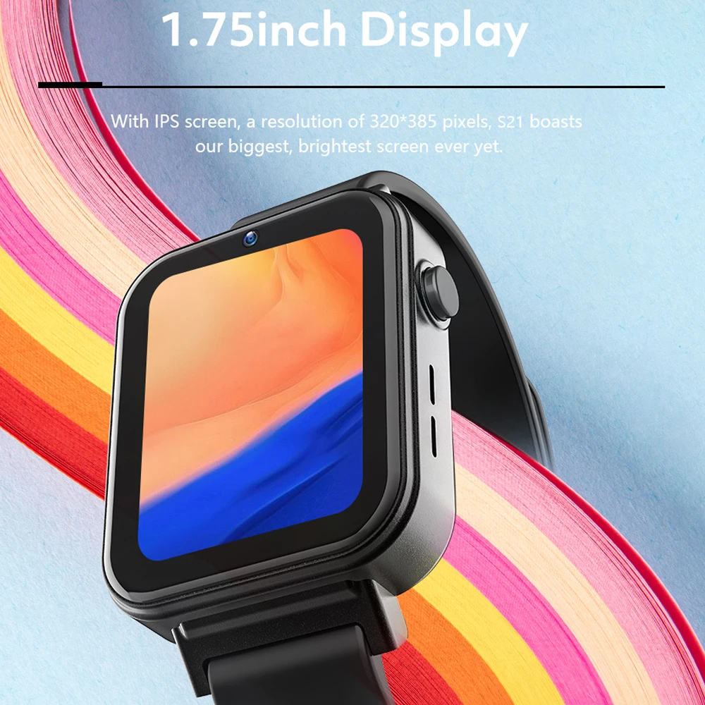 Best 4G Android Smartwatch 1.75inch Large Screen GPS 4+128GB Smart Watch 850mAh Big Battery Long Standby Android Watch Phone