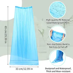 2022 Disposable Boot Covers Plastic Long Waterproof Shoes Cover Over The Knee Shoes Cover for Men Women