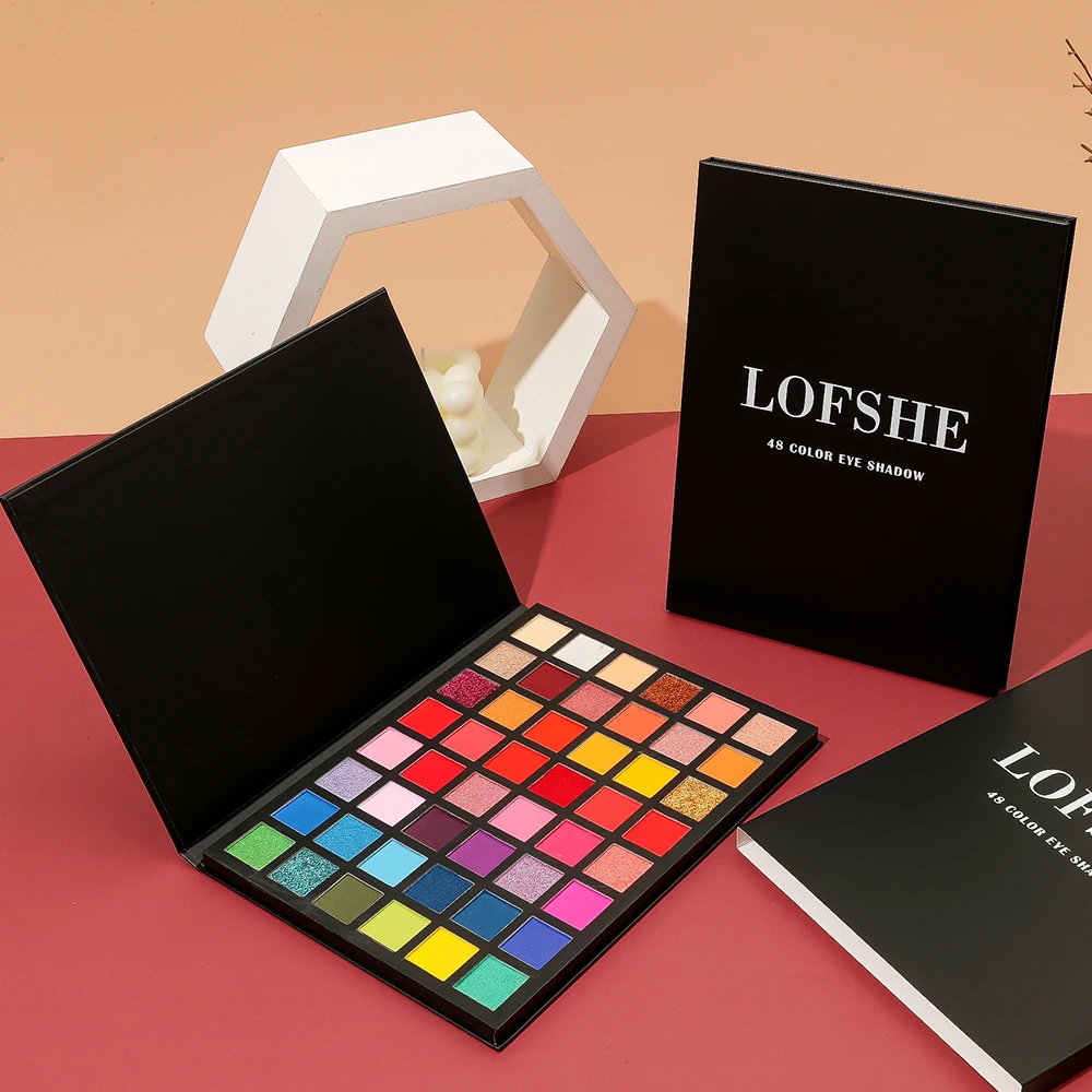 48 Colors Eyeshadow Palette Face Make Up Waterproof Multicolor Mineral Eye Shadow Set