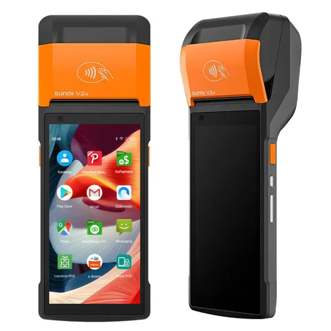 Мобильный Pos Sunmi V2s 4G 2 + 16G все в одном Pos-автомат система Android 11 счетчики лотереи со сканером штрих-кода