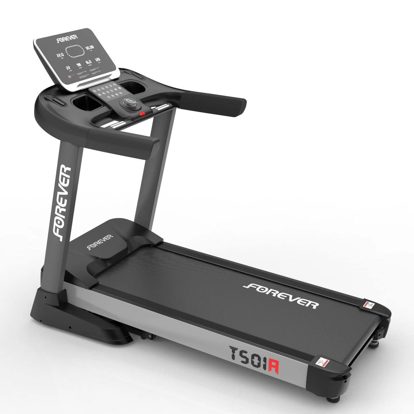 Commercial treadmill with AC motor