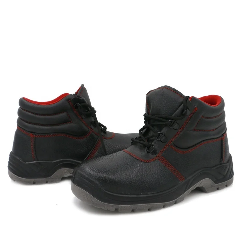 Customized Genuine leather Steel Toe Cap Puncture Proof Work Construction Safety Shoes for Men