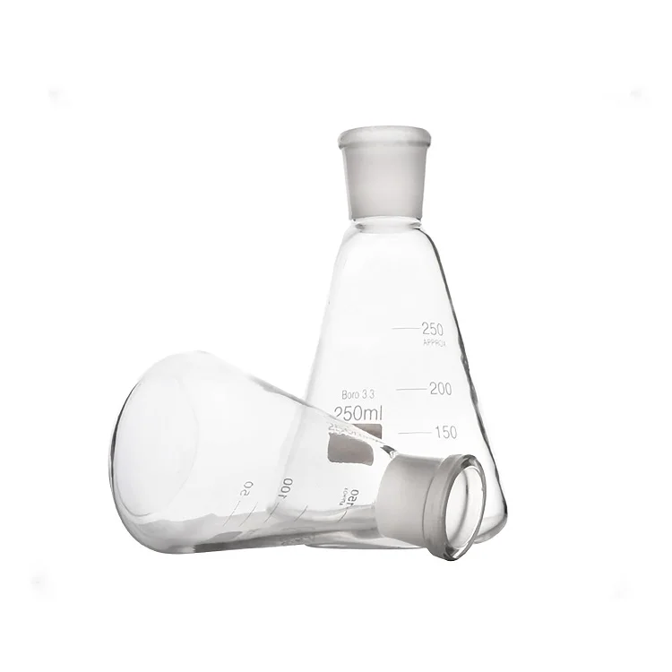 50ml Manufacturer direct Erlenmeyer glass flask bottles wide neck