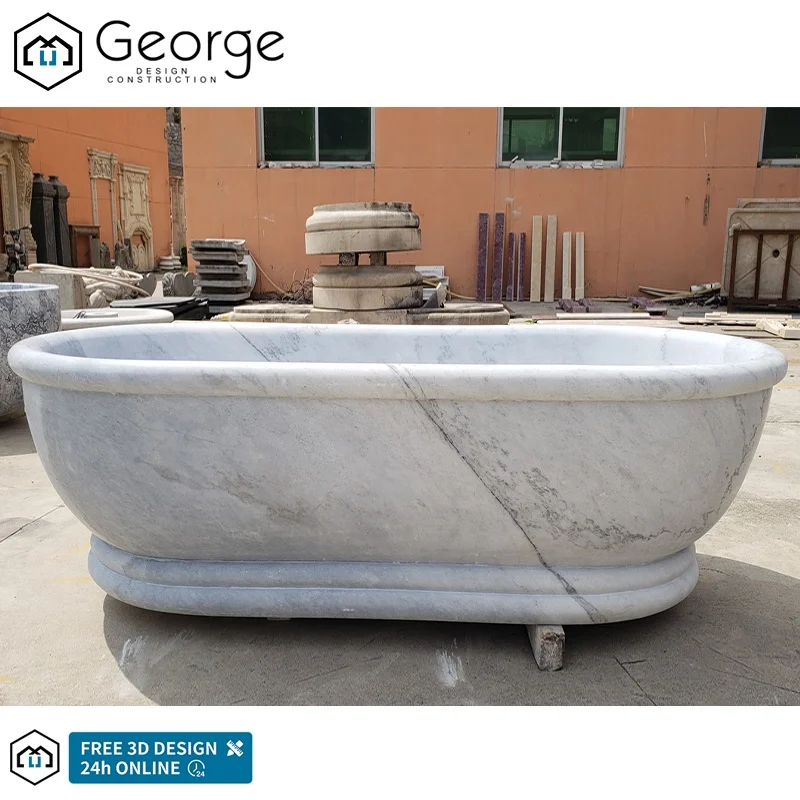 whirlpool spa Rectangular bathtub Dreaming Green Marble natural stone luxury tub