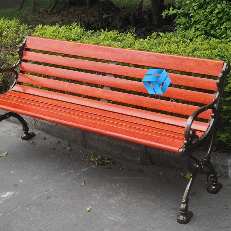 High Quality Low Price Wrought Aluminum Wood Plastic Chair Waiting Recliner Slats Park Bench
