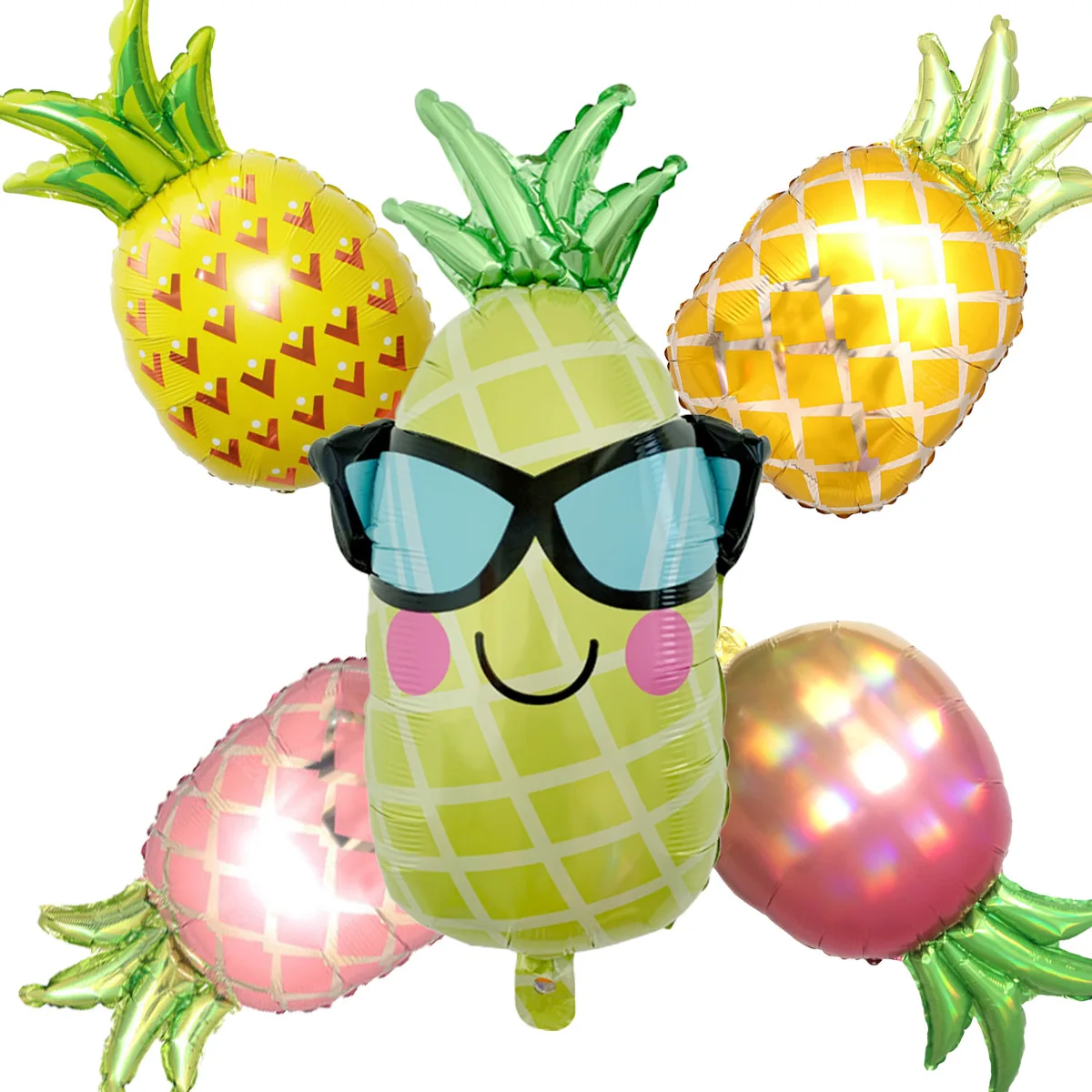 QIHUI Large fruit aluminum film balloon summer party  decoration atmosphere layout open modeling