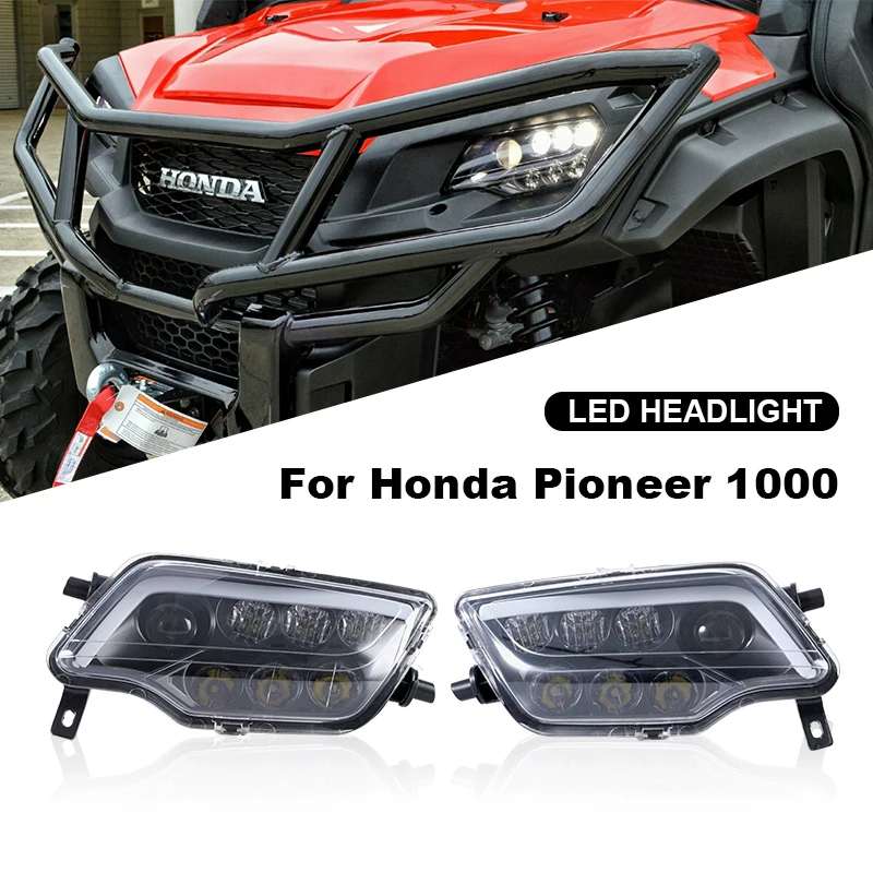 Easy install manufacturer price  high brightness atv headlight  for Honda Pioneer 1000 Talon Rancher 420 Foreman 500 Rubicon