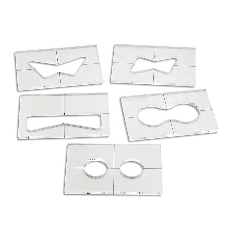 Пластина для вставки прозрачный акриловый шаблон бант инкрустация роутер Lucite Базовая пластина инструмент