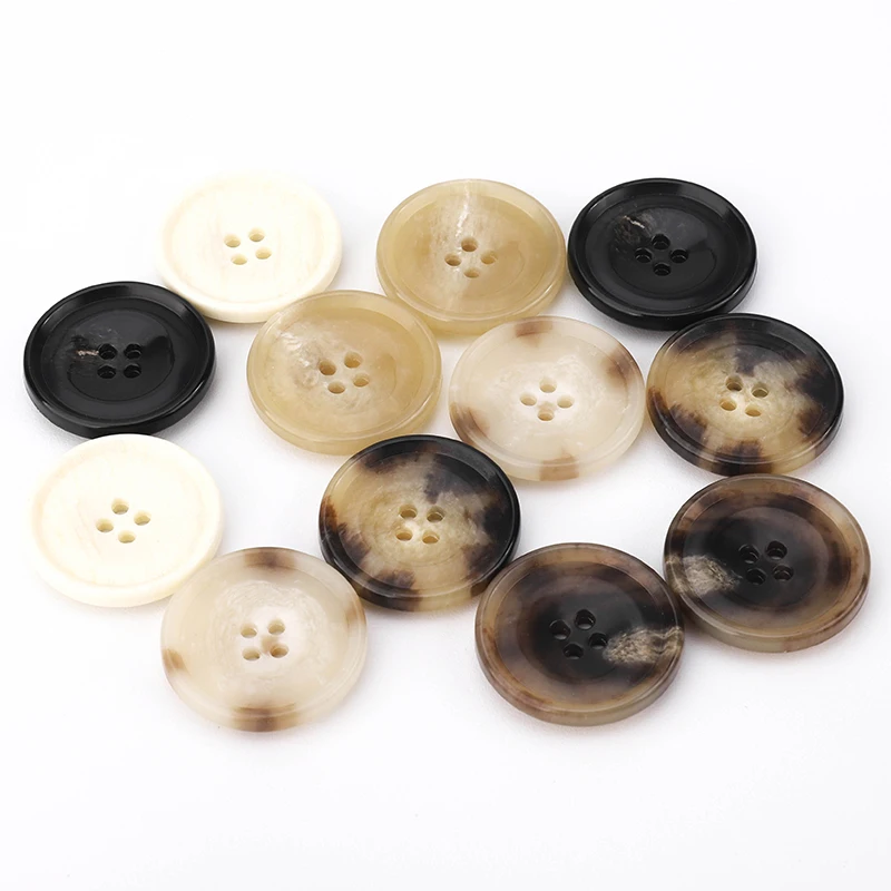Hot Sale Free Sample Environmental protection urea button  overcoat  Cuffs Suit sweater  clothing placket Resin Buttons