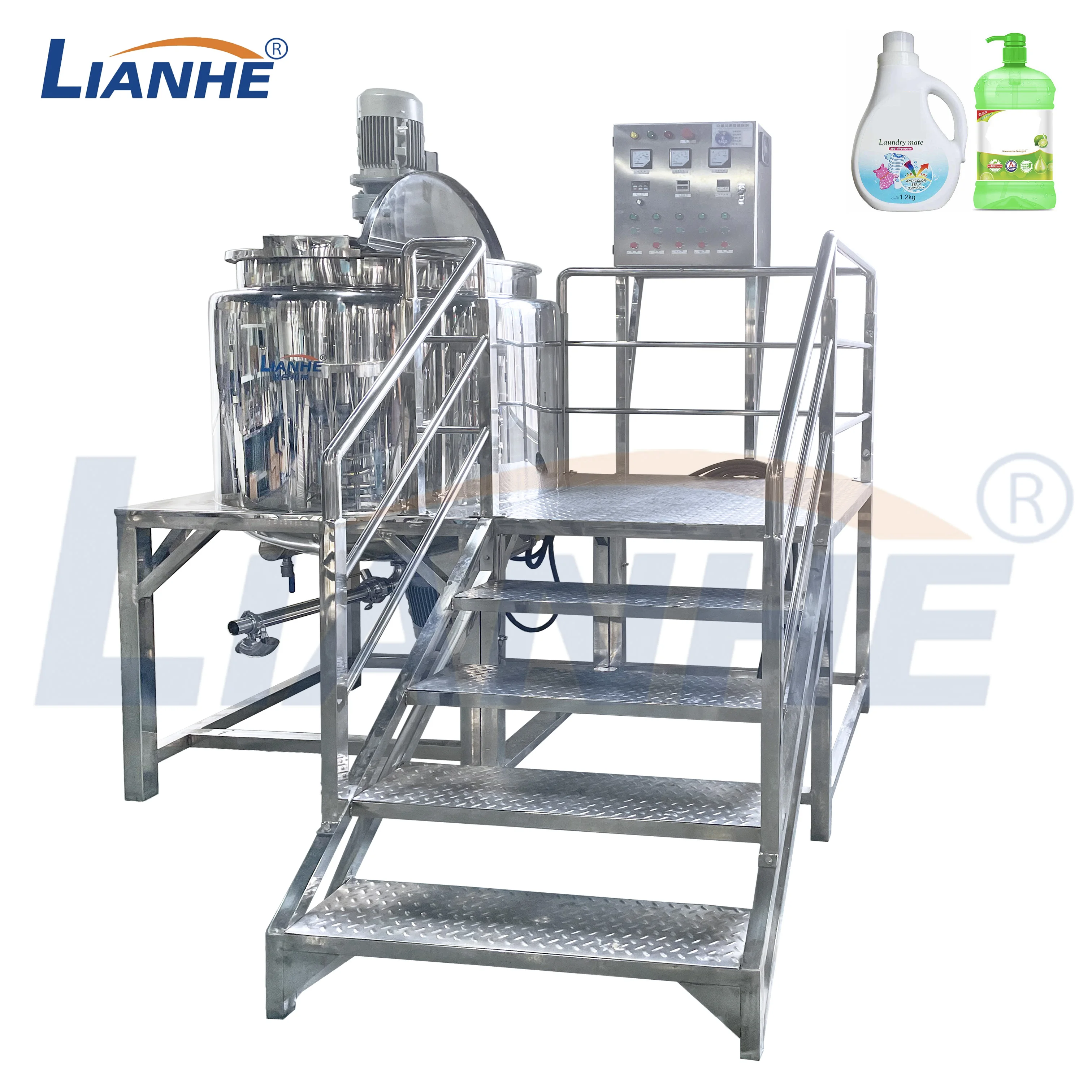 Factory Price Shower Gel Homogenizing Tank Mixer Liquid Soap Bleach Mixing Homogenizer Hand Sanitizer Dishwasher Making Machine