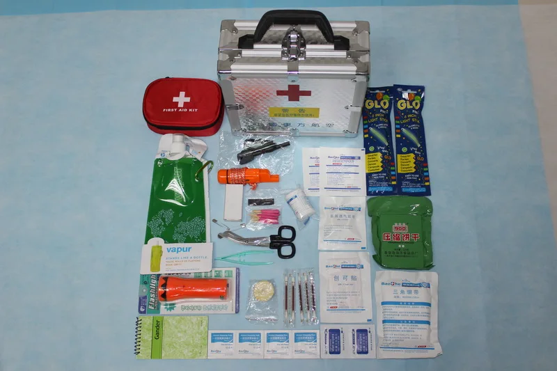AluminIum Nursing&Medical Case, Aerometal Portable Survival&Emergency&Trauma Chest, First Aid Metal Box for Car