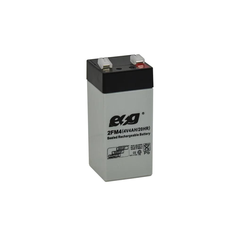 ESG небольшой размер 4v 4ah 20HR перезаряжаемая герметичная свинцово-кислотная батарея