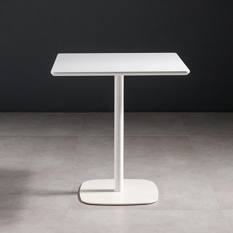 Современный минималистичный дизайн ресепшн обеденная стойка кафе предмет маленький квадратный обеденный стол