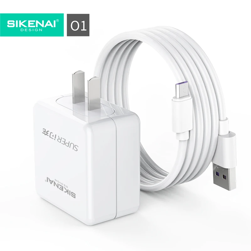 
SIKENAI Highly Rated 22.5W Vooc Flash USB Charger Quick Charging Chargers Low Price 4A Super Fast Charger Adapter 