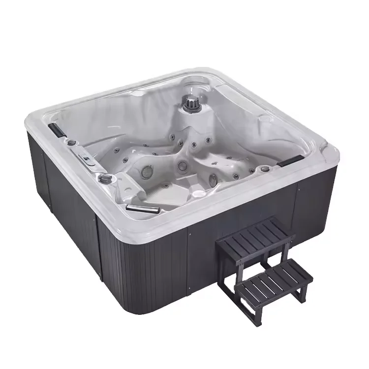 2024 Hot Sale Luxury high quality tubs massage bathtubs and control feet massage bathtub for 5 person family