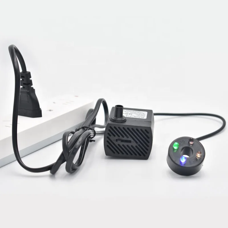 Hot Selling High Efficient Multi-functional 2.5W with LED Lights  Mini Submersible Water Pump for Aquaponics, Pond, Fish Tank