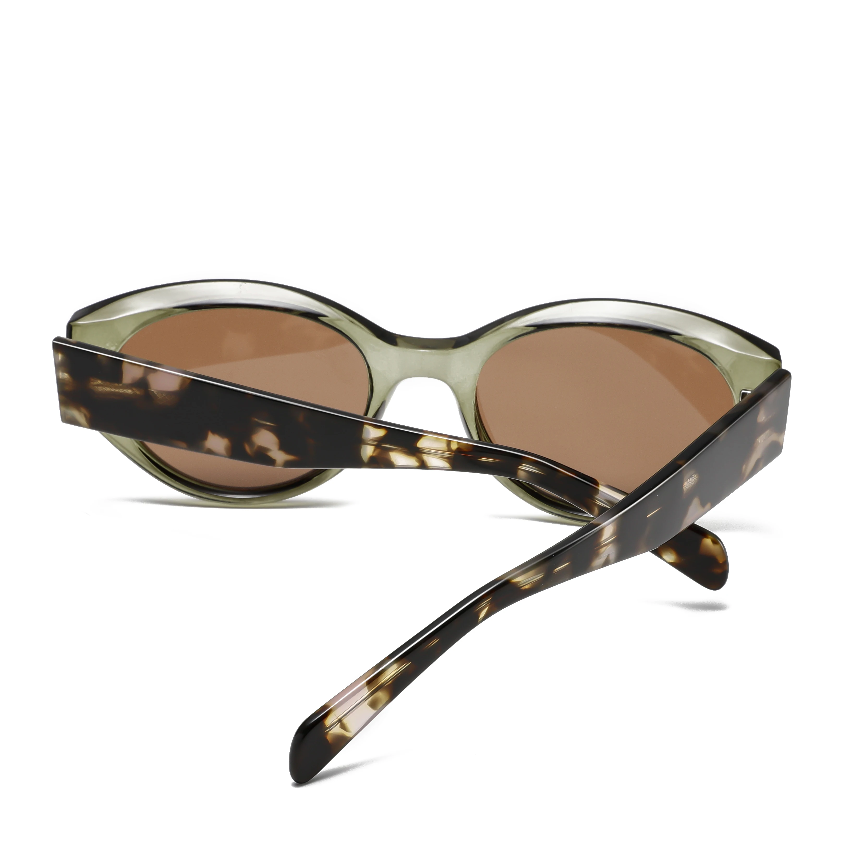 Роскошные Новые дизайнерские женские брендовые солнцезащитные очки TR90 в овальной оправе ацетатные виски Модные