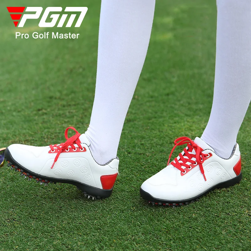 PGM XZ109 Водонепроницаемая Женская Съемная нескользящая обувь с шипами из микрофибры обувь для гольфа