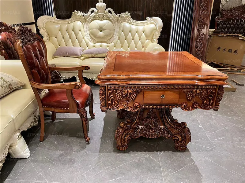 Popular Mahjong Table Automatic Mahjong Table with 4 Chairs set