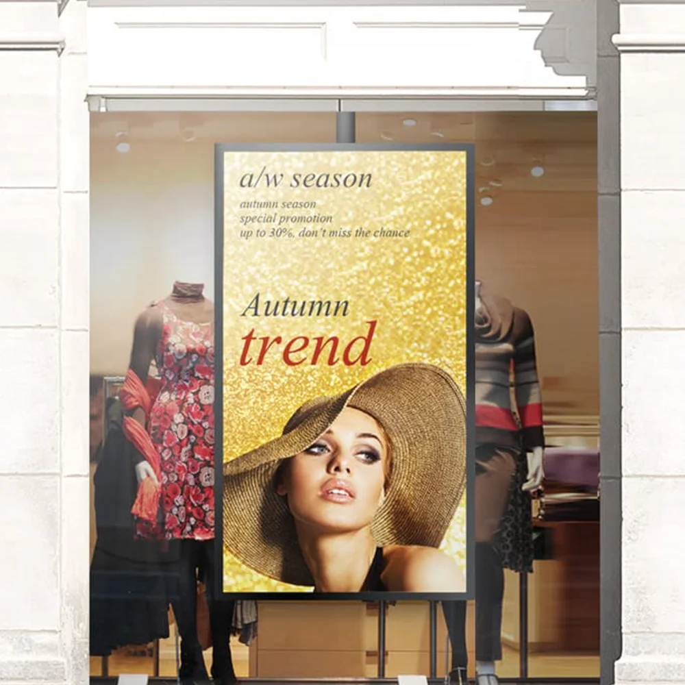 32 inch ecran publicitair interieure lcd window display advertising lg electronics wall retail display media player wifi