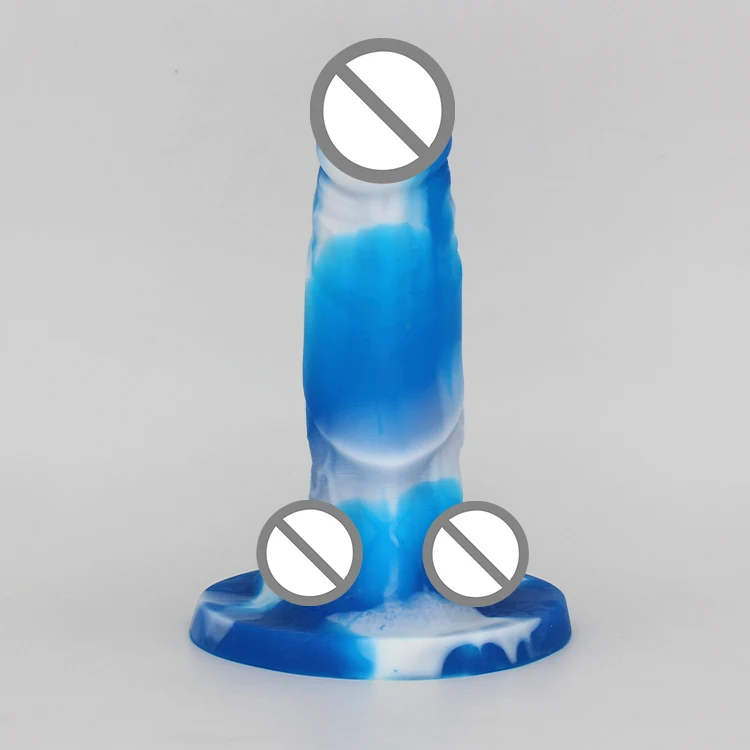 Blue Sky and White Clouds Dildo Simulation Penis Strap on dildo For Couples With Suction Cup Adult Sex Toys