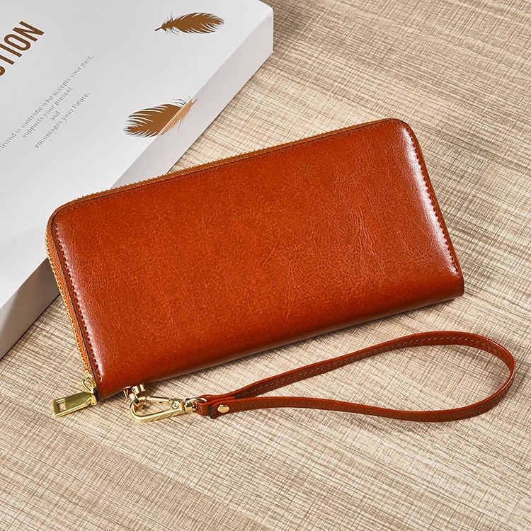 2024 New Factory Custom Carbonfiber Tassels Carbon Fiber Leather Purse Custom Money Purse