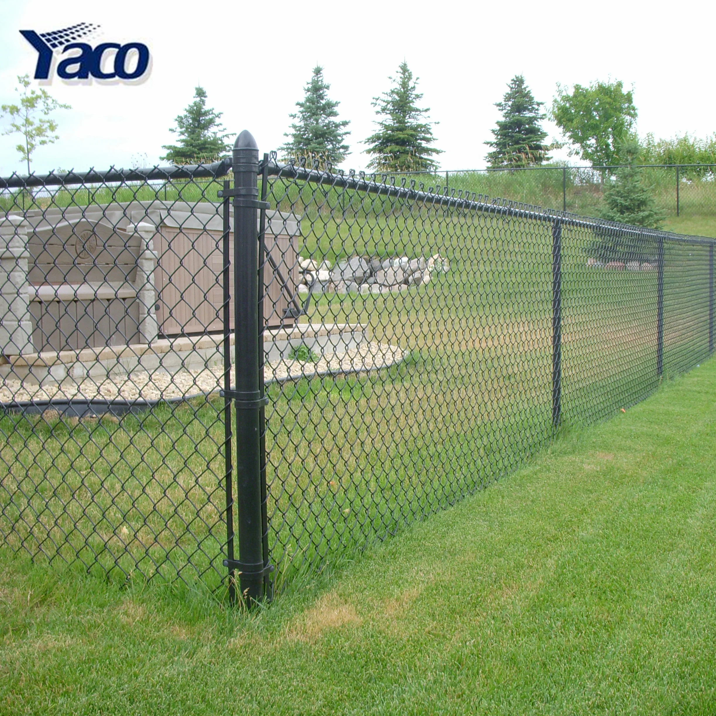 6ft  HDG  PVC coated chain link fence wire mesh price