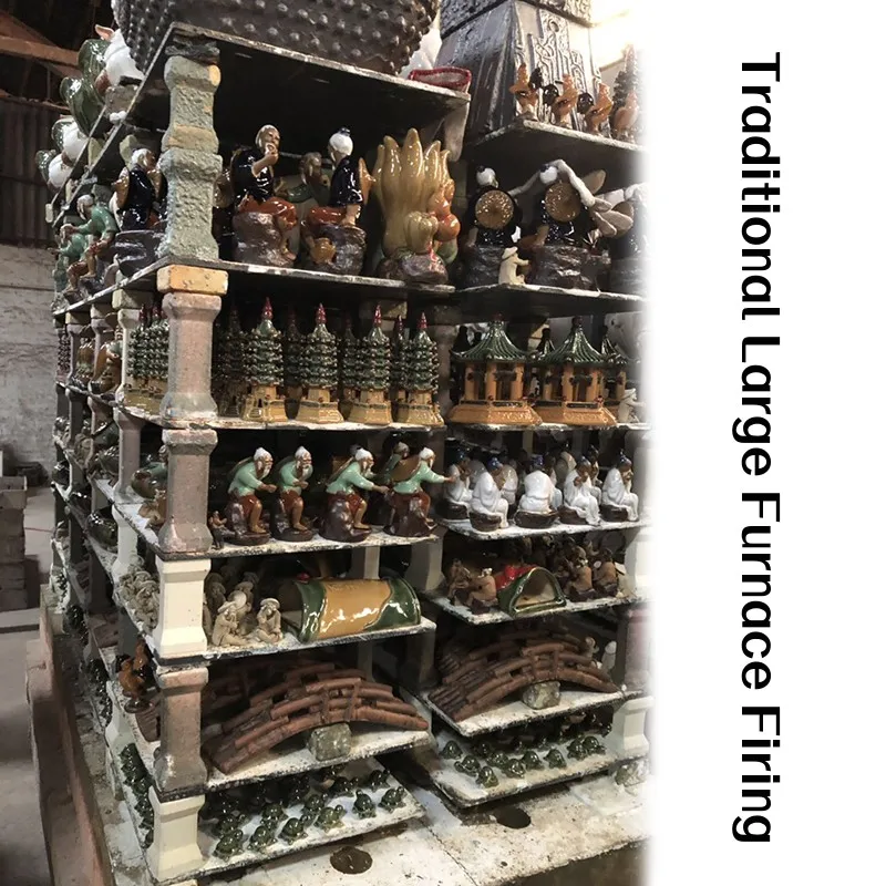 New Design Aquarium Ceramic Crafts Fish Tank Landscaping Ornaments Ceramic Hexagonal Pagoda Aquarium & Accessories