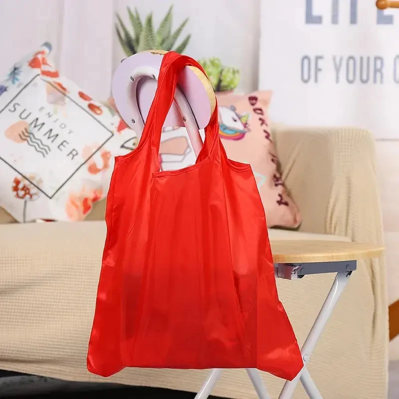 top seller cheap price eco foldable reusable grocery polyester tote shopping bag with custom logo printed