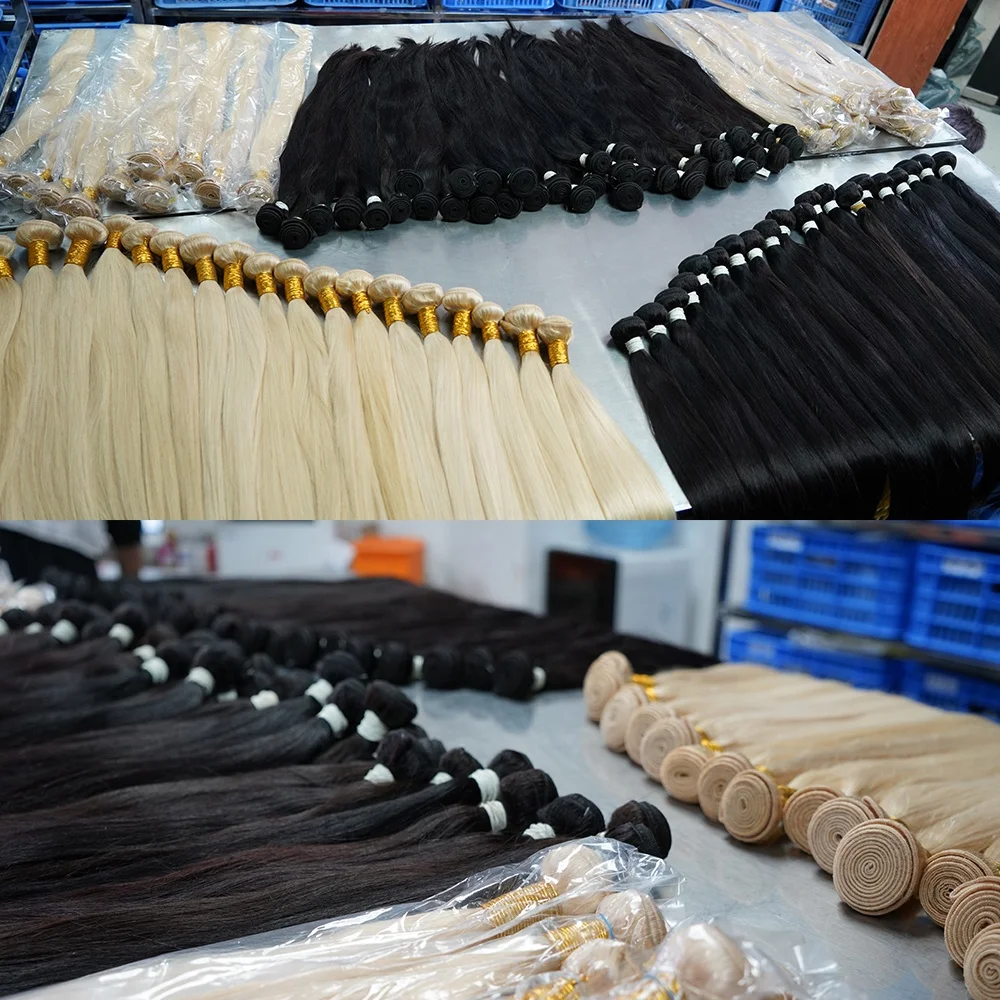 12A Grade Best Quality Raw Cuticle Aligned Virgin Human Hair Bundles Vendors Brazilian Double Drawn Human Hair
