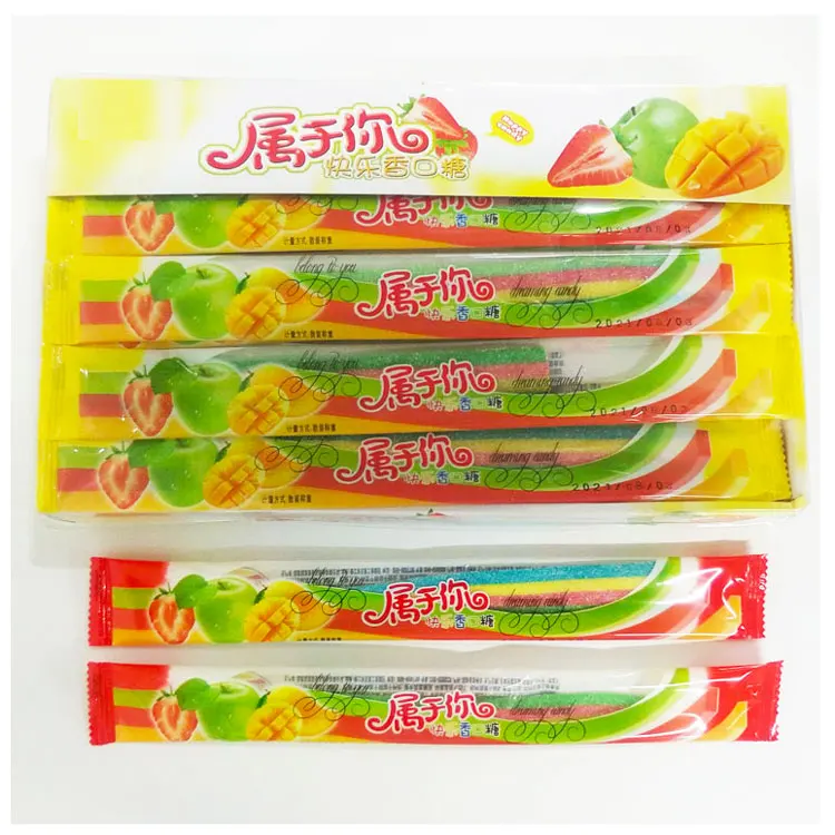 SOUR STRAW SOFT &CHEWY CANDY PACK SOUR FRUIT FLAVOR