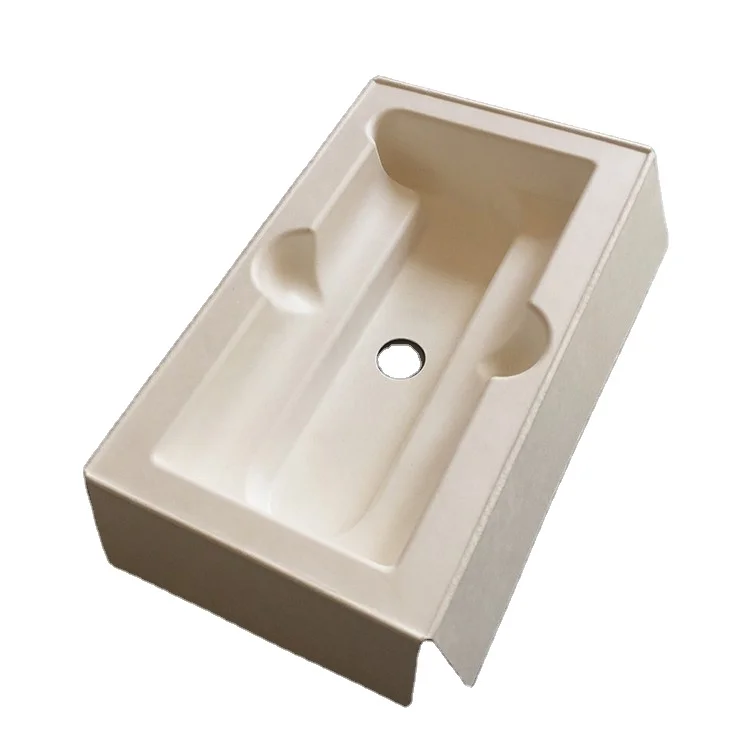 certificate molded paper pulp inner tray bagasse pulp packaging ecycled biodegradable molded recycle paper pulp packaging