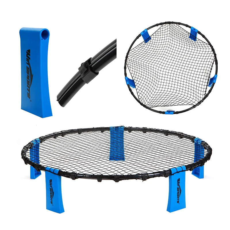 Spike Ball The Ball into The Net at a Park Beach Lawn and Backyard Games Rally Set Smash or Spike Game Set