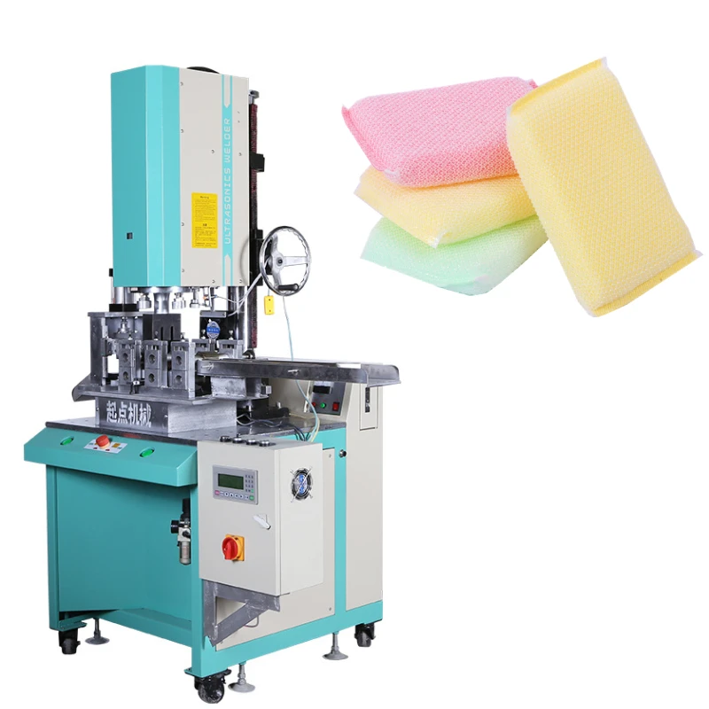 Home product making machinery factory wholesale kitchen cleaning sponges scouring pads dish washing cloth sponge making machine