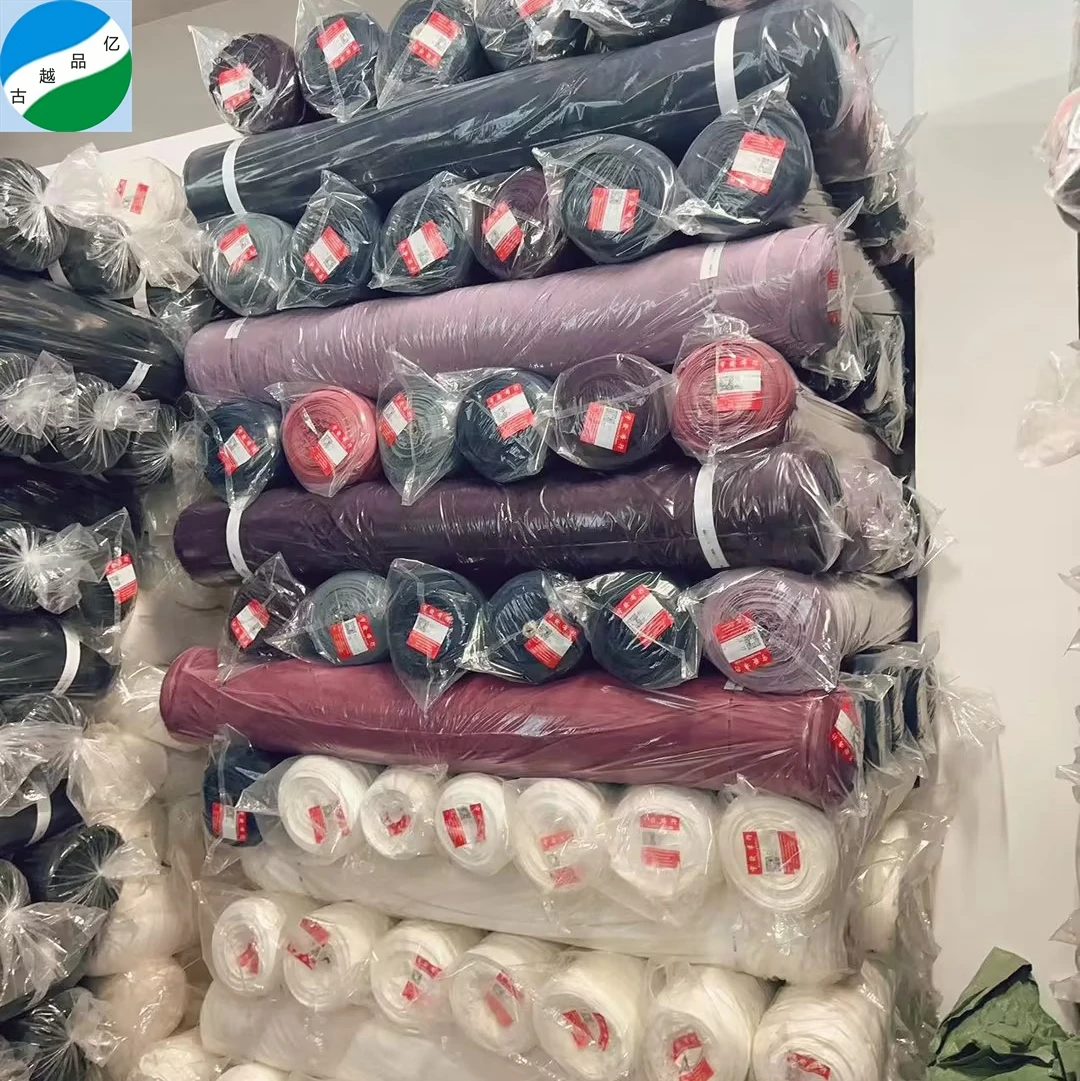 fabrics for clothing good selling big quantity cheap 100% polyester ity dyed stock lot fabric from shaoxing