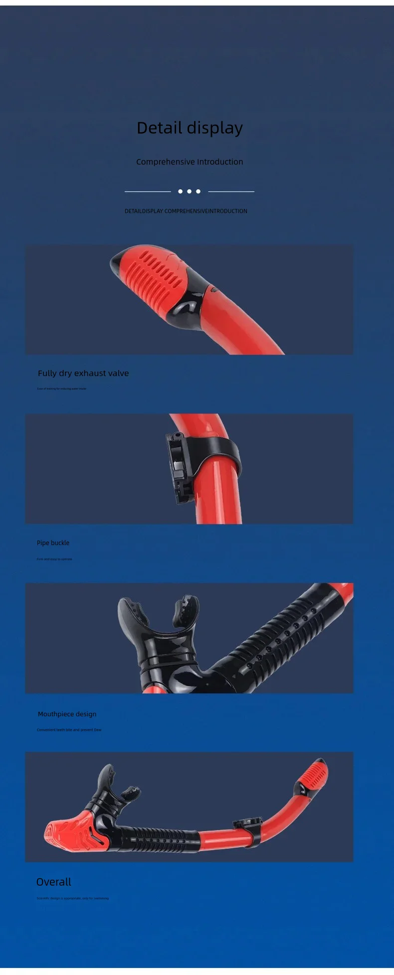 Foldable Soft Direct Diving Equipment Comfortable Silicone  Swimming Snorkels Underwater Float Diving For Adult