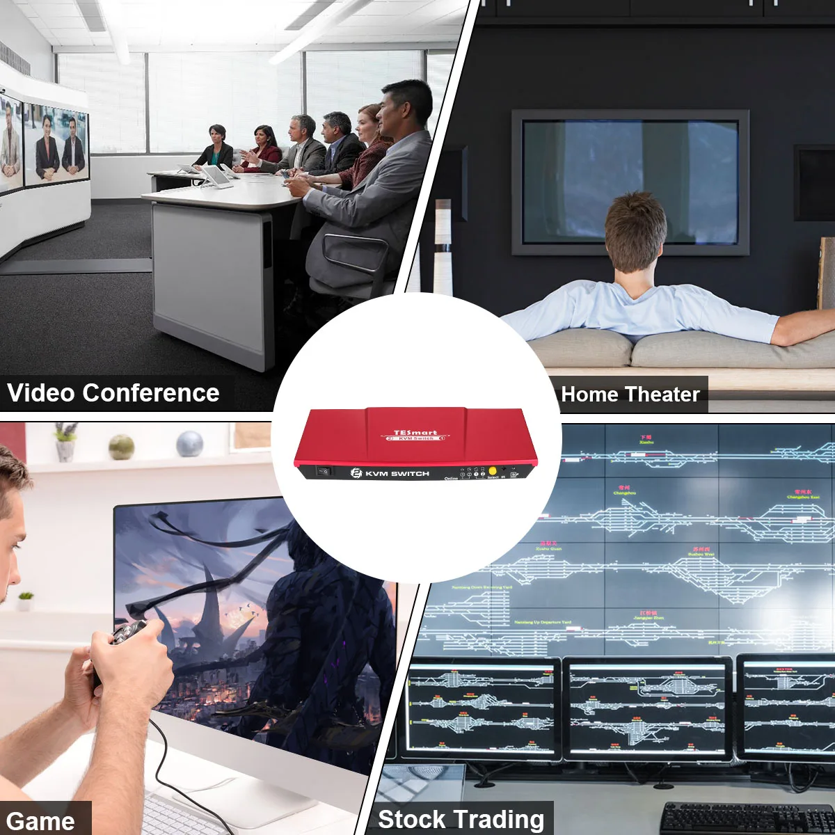 Customized Ultra Digital 4k usb 2 port hdmi kvm switch