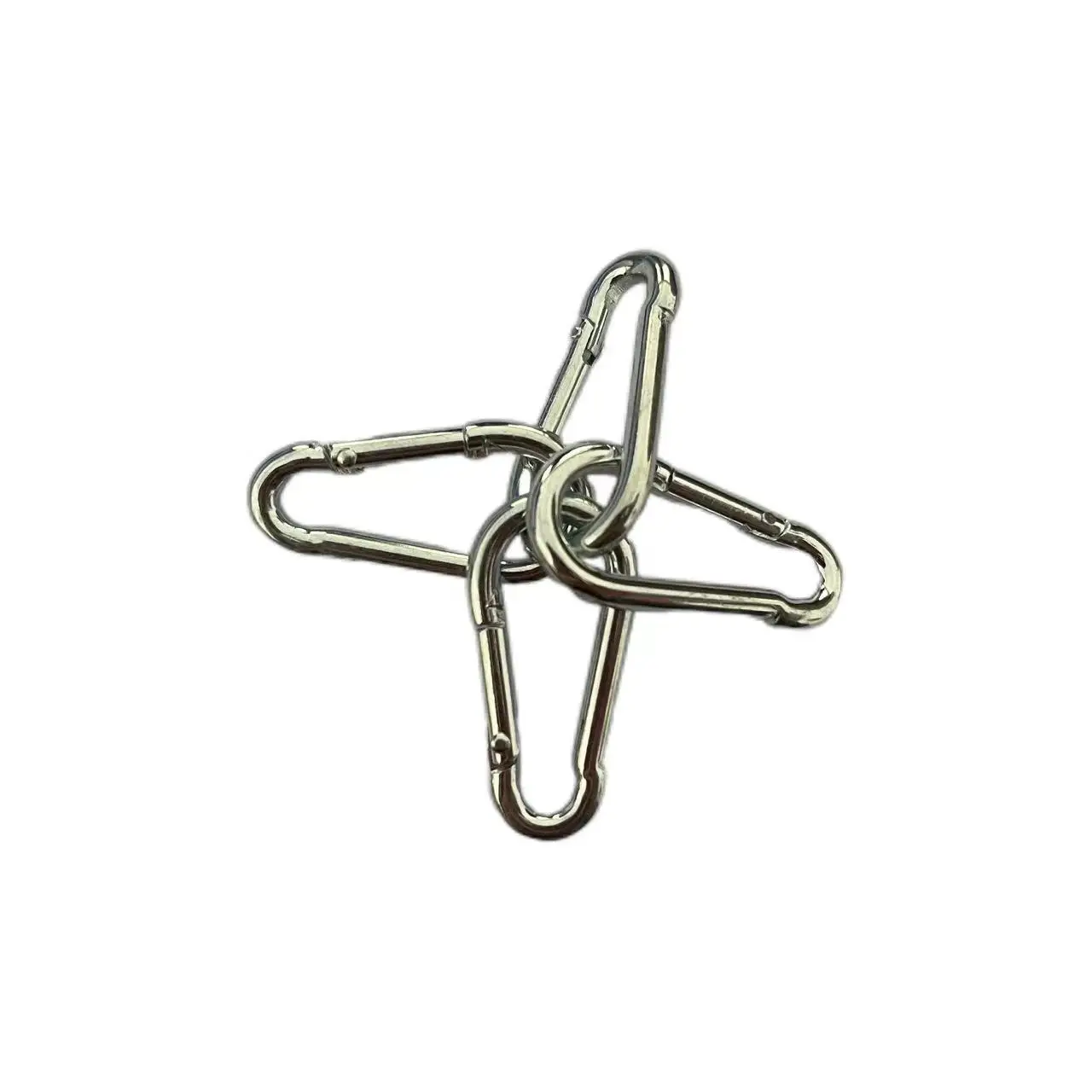 DIN5299d Гальванизированный в форме груши углеродный крюк с защелкой мини-карабин зажимы винтом