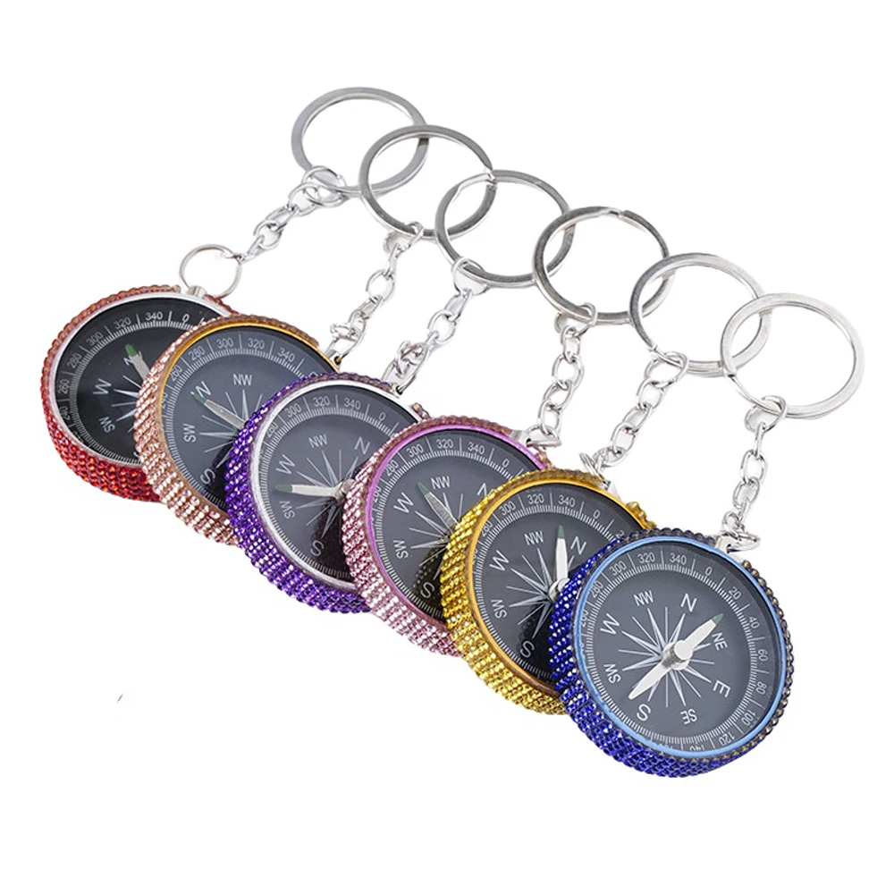 Outdoor Compass Camping Hiking Survival Emergency Lightweight Compass Portable Navigation Tool Keychain For Trekking Hunting