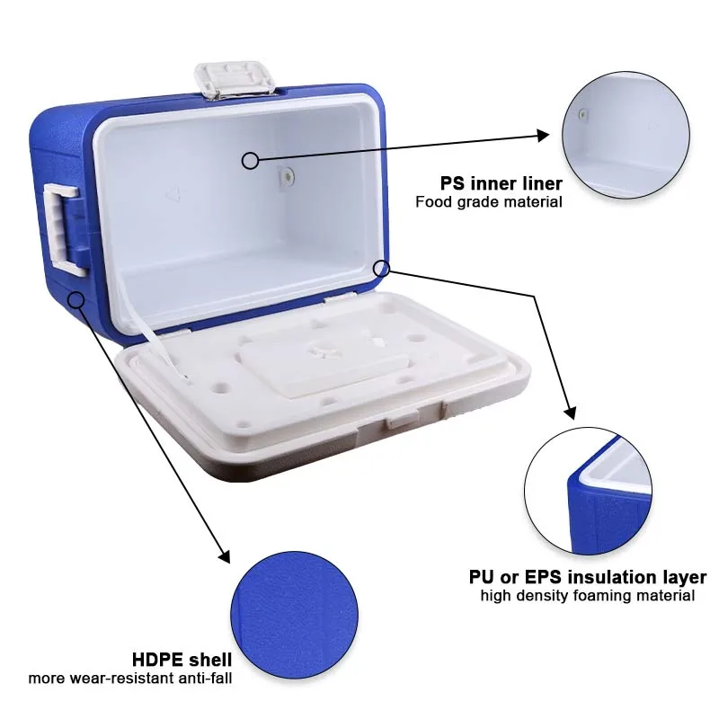30L PU thermos vaccine carrier ice cooler box
