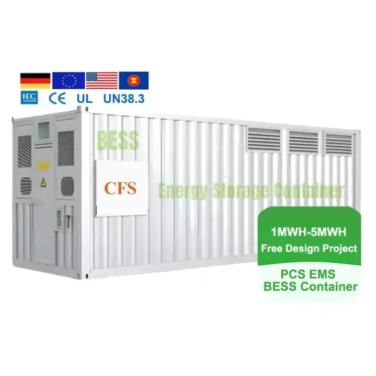 1MW Off Grid Solar Power System Lithium Storage 2000Kwh Solar Energy Battery Systems Utility Energy Storage Container