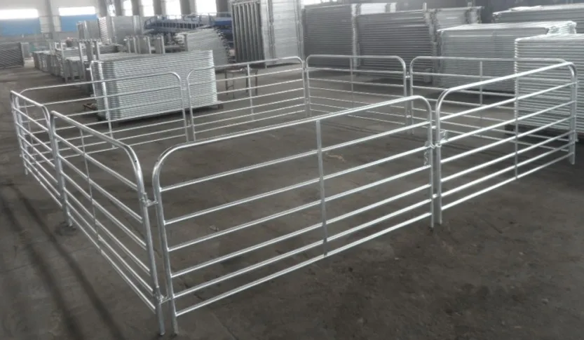 High Quality Hot Dip Galvanized Corral Livestock Panels for Horse Cow Cattle Sheep Goat & Hog Panels With Gates