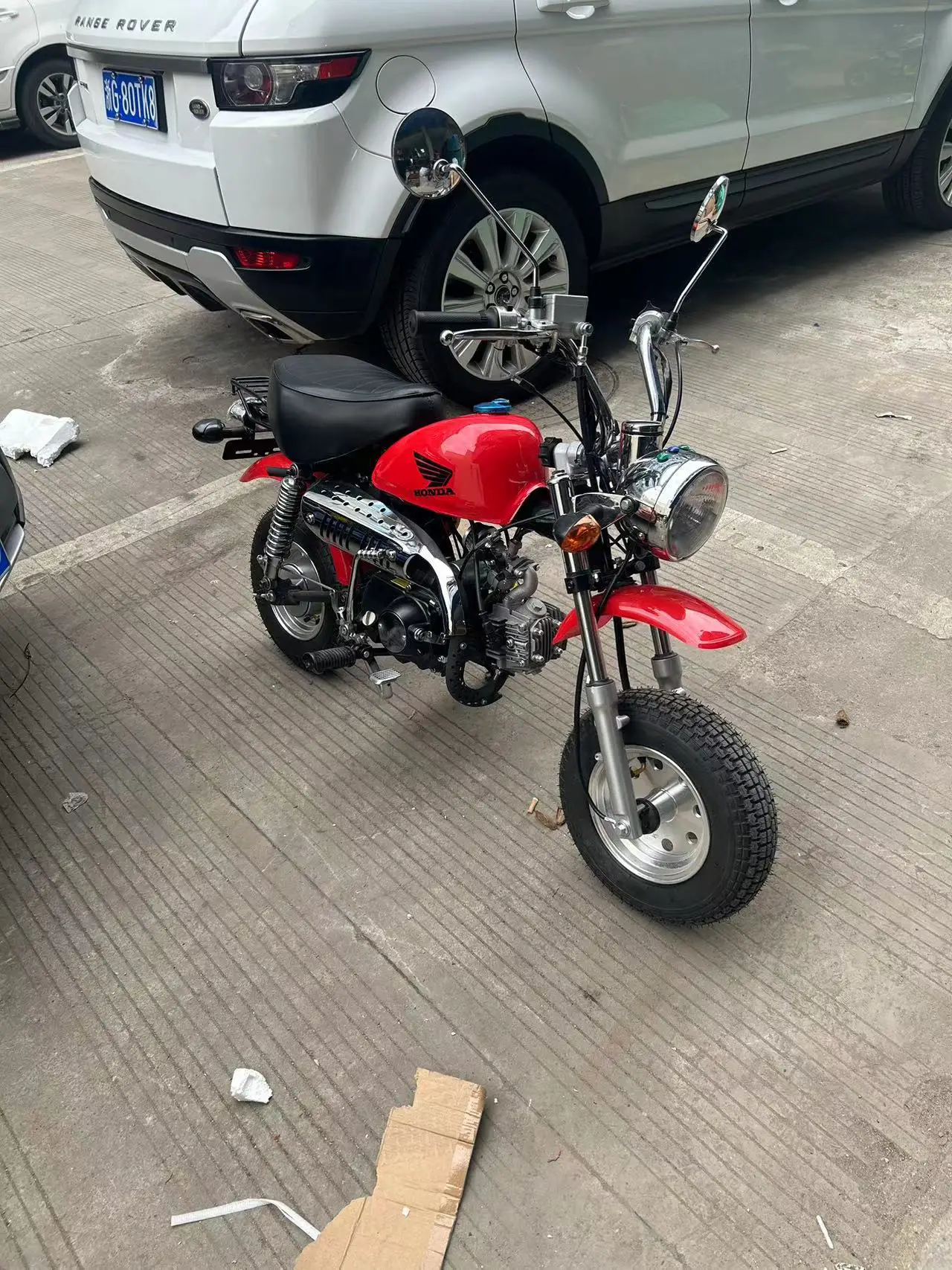 125CC мини легкий вес газовые мотоциклы четырехтактный Электрический старт внедорожный ретро мотоцикл