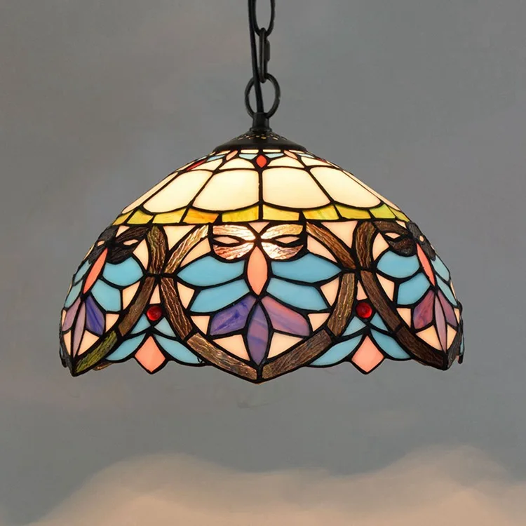 Wholesale Made In China Hanging Lamp Lighting Restaurant Led Decorative Tiffany Style Pendant Lamp Light