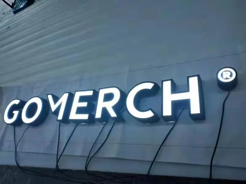 Supplier customized outdoor signage acrylic custom with light door store sign 3d hotel led signage
