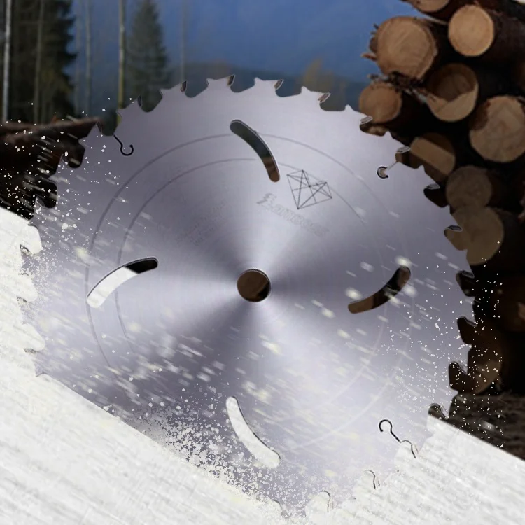 Customized Industrial grade TCT Circular Saw Blade For Cross Cutting Solid Wood