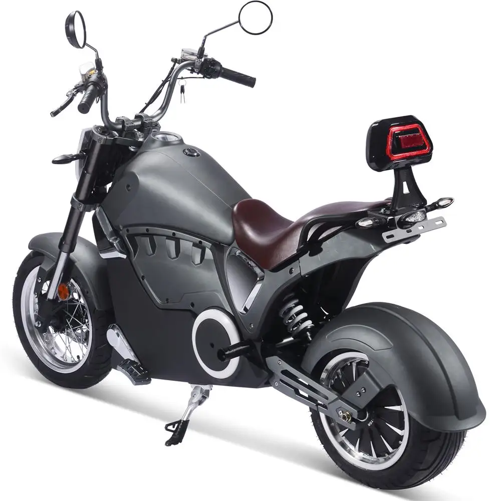 Мотоцикл Typhoon 72v 30ah 3000w литиевый электрический скутер серый