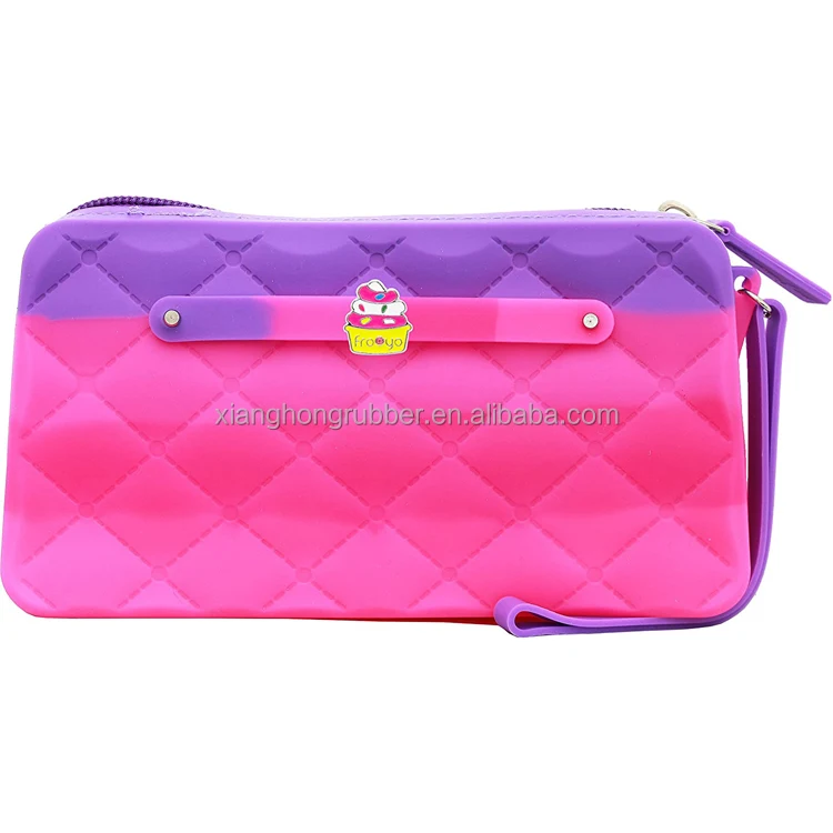 Cosmetic Beauty Pouch Bag Fashion Silicone Wallets Purse Waterproof Makeup Clutch Bag